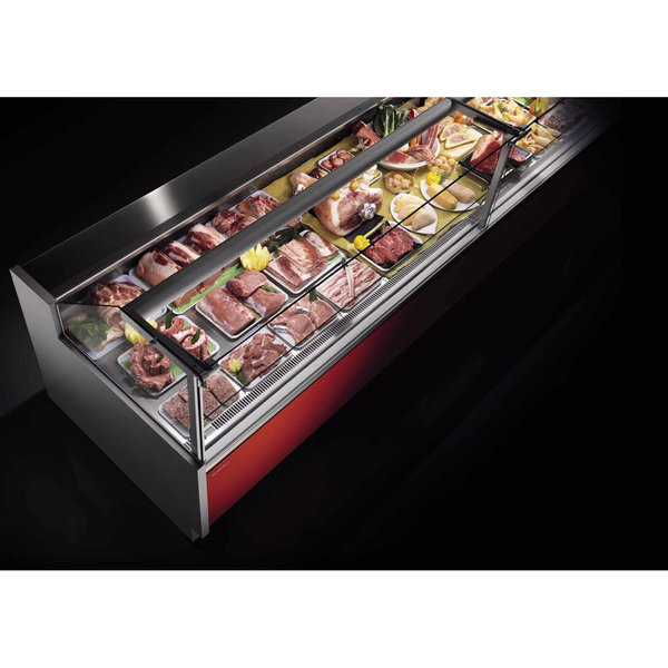 Koeltoonbank | ZARA2 | 0°C/+2°C | Geforceerd | 0.39kW | Kantelruit | Gekoelde Reserve | Koppelbaar | 1330x1130x1230(h)mm