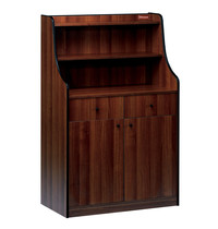 Diamond Dienstmeubel | Gemelamineerd Hout (Wengé) | 2 Laden + 2 Deuren + 2 Planken | 940x480x1450(h)mm 