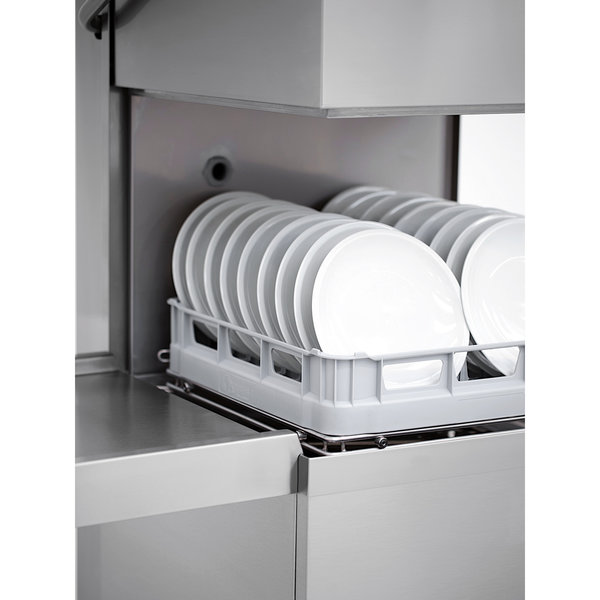 Doorschuifvaatwasser | Mand 500x500mm | Afvoerpomp | Zeeppomp | Naglanspomp | 725x820x1520/2080(h)mm