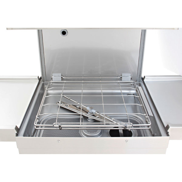 Doorschuifvaatwasser | Mand 500x500mm | Afvoerpomp | Zeeppomp | Naglanspomp | 725x820x1520/2080(h)mm
