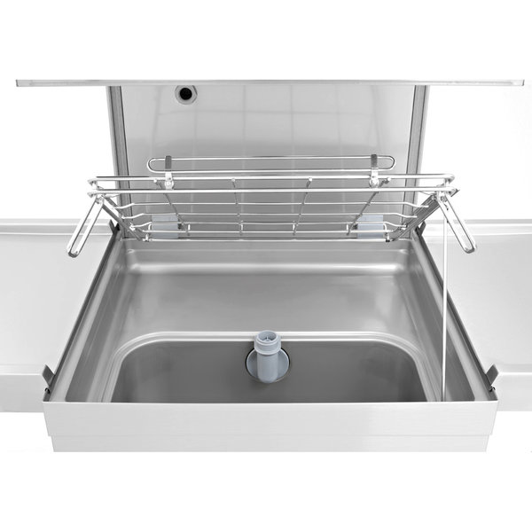 Doorschuifvaatwasser | Mand 500x500mm | Afvoerpomp | Zeeppomp | Naglanspomp | 725x820x1520/2080(h)mm