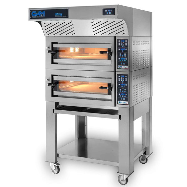 Pizzaoven | KING | Energiebesparing | 4x Ø34cm | 60°C/500°C | 5.6kW (400V) | Stapelbaar | 1135x935x425(h)mm