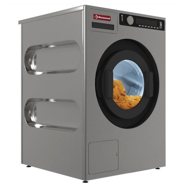 Was-/Centrifugemachine | Titanium/RVS | 8kg | Afvoerpomp | 4.6kW (400V) | WiFi-Connect | 595x700x865(h)mm