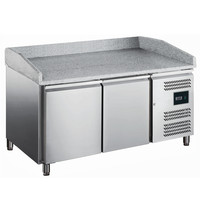 Saro Pizzawerkbank | 390L | 2 Deuren (EN600x400) | +2°C/+8°C | Geforceerd | 1510x800x840/990(h)mm 
