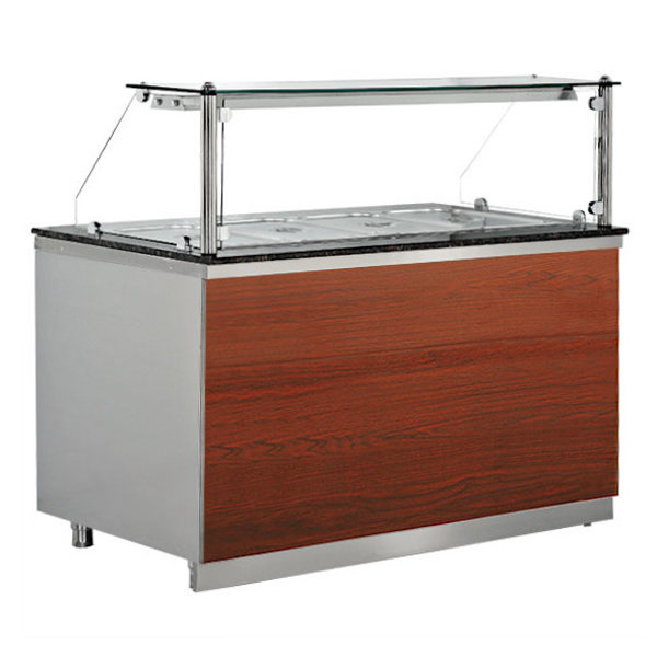 Warmhoudtoonbank | SERIE BM | +30°C/+90°C | Bain-Marie | 3kW | 4x 1/1 GN | Reserve | 1500x880x1150(h)mm