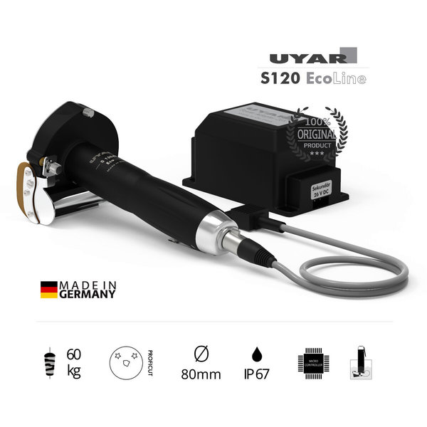 Dönermes S120 PLUS | Elektrisch | Mes Ø80mm | 60kg/Dag | Waterdicht