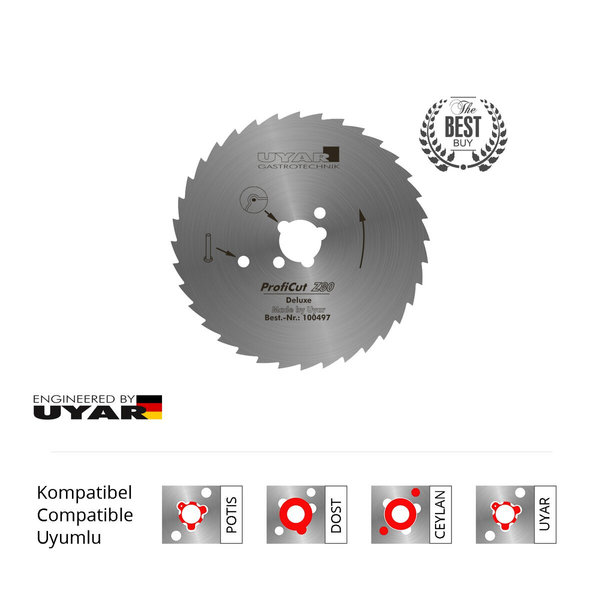 Kartelmes | ProfiCut | UYAR Dönermessen | Gehard RVS | Ø80mm