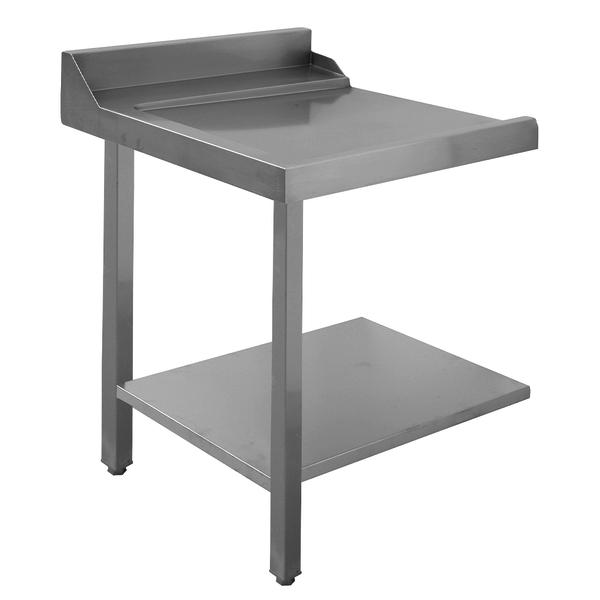 Afvoertafel | RVS | Links | Bodemschap | 800x715x850/1020(h)mm