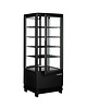 Saro Koelvitrine | SC-SERIE | 98L | Zwart | 0°C/+12°C | Geforceerd | 5 Niveaus | 429x425x1080(h)mm 