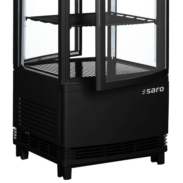 Koelvitrine | SC-SERIE | 98L | Zwart | 0°C/+12°C | Geforceerd | 5 Niveaus | 429x425x1080(h)mm