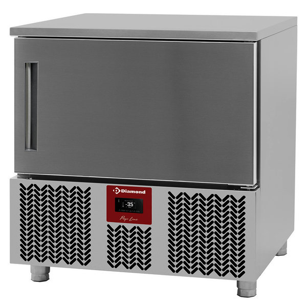 Blastchiller | 5 Niveaus (EN/GN) | Max. 12kg (Koelen) / 8kg (Vriezen) | 0.69kW (230V) | 790x700x880/900(h)mm