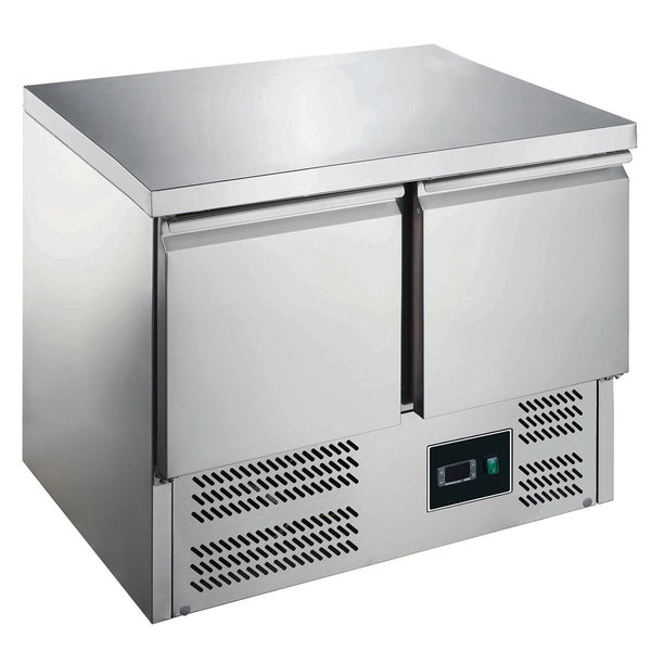 Koelwerkbank | 240L | 2 Deuren (1/1 GN) | +2°C/+8°C | Statisch + Ventilator | 903x700x876(h)mm