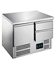 Saro Koelwerkbank | 230L | 1 Deur + 2 Laden (1/1 GN) | +2°C/+8°C | Statisch + Ventilator | 903x700x876(h)mm 