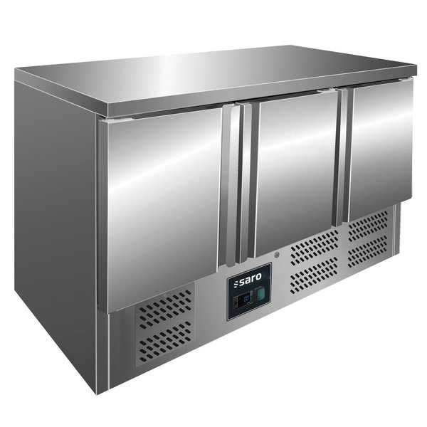 Koelwerkbank | 385L | 3 Deuren (1/1 GN) | +2°C/+8°C | Geventileerd | 0.23kW | 1365x700x880(h)mm