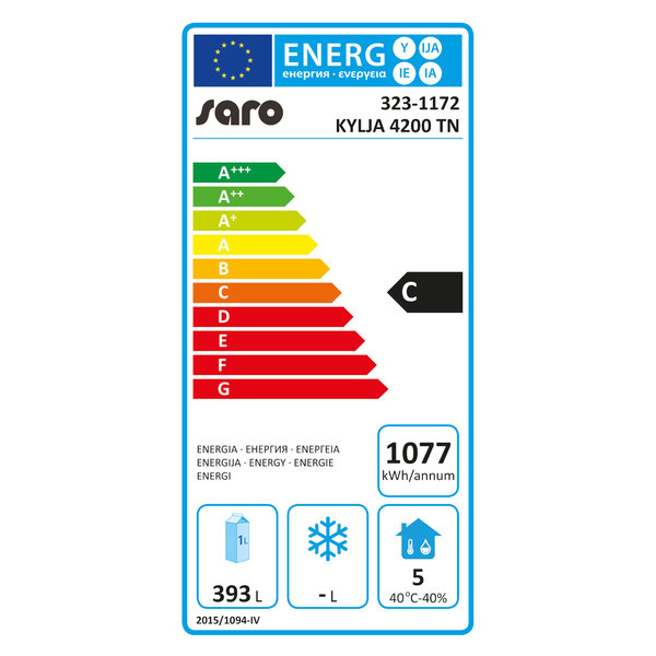 Koelwerkbank | 616L | 4 Deuren (1/1 GN) | -2°C/+8°C | Geforceerd | 0.35kW | Achteropstand | 2230x700x890/1050(h)mm