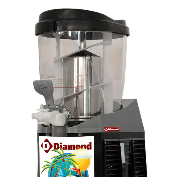 Slushmachine | 2x 5.5L | Zelfreinigende Doseerkraan | 0.5kW | 400x400x680(h)mm