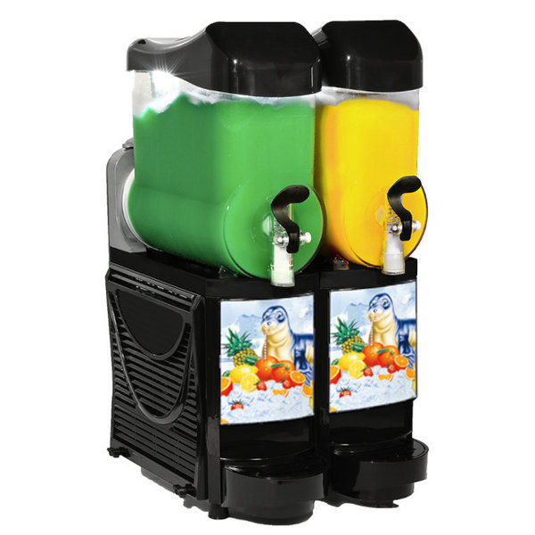Sorbet-/Slushmachine | 2x 10L | LED-Verlichting | Nachtmodus | 0.85kW | 400x600x840(h)mm