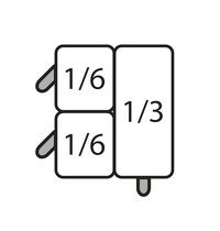 Saro Set Pastakokermanden | Saro Pastakokers | 2x 1/6 GN + 1x 1/3 GN