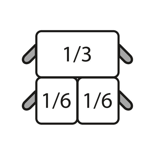 Set Pastakokermanden | Saro Pastakokers | 2x 1/6 GN + 1x 1/3 GN