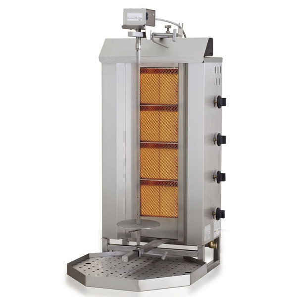 Gyros-/Dönergrill | Gas (4 Hittezones) | 12.9kW | 515x550x1120(h)mm