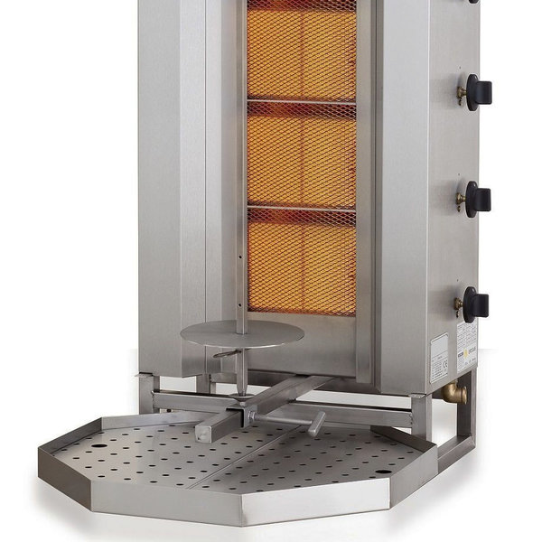 Gyros-/Dönergrill | Gas (4 Hittezones) | 12.9kW | 515x550x1120(h)mm