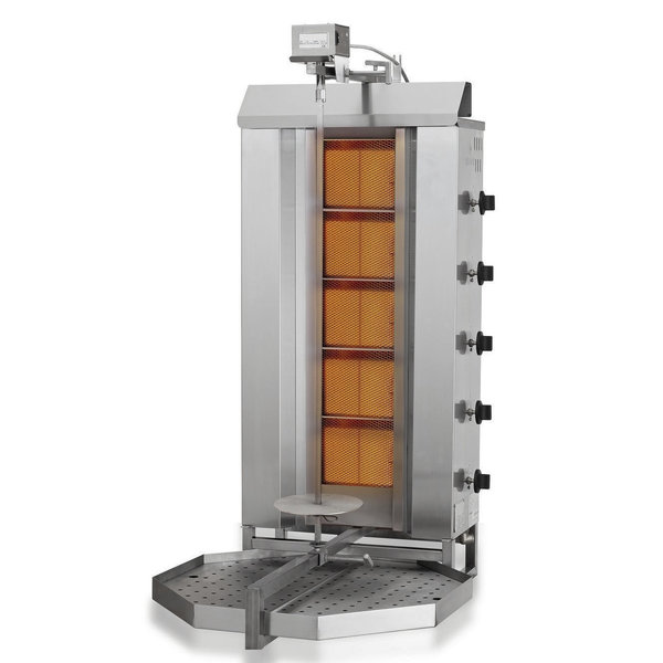 Gyros-/Dönergrill | Gas (5 Hittezones) | 16.1kW | 565x600x1280(h)mm