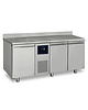 Virtus Vrieswerkbank | 474L | 3 Deuren (1/1 GN) | -10°C/-20°C | Geventileerd | 1.08kW | Touchscreen + WiFi | Achteropstand | 1785x700x850/950(h)mm 