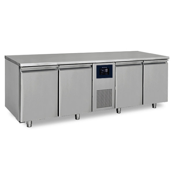 Vrieswerkbank | 632L | 4 Deuren (1/1 GN) | -10°C/-20°C | Geventileerd | 1.91kW | Touchscreen + WiFi | 2270x700x850(h)mm