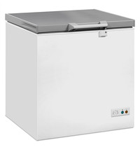 CombiSteel Vrieskist | Wit/RVS | 202L | -18°C/-24°C | Klapdeksel | 765x743x840(h)mm