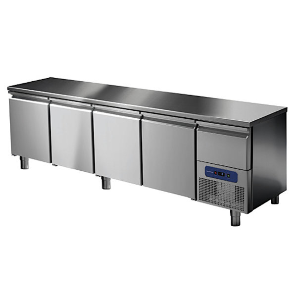 Koelwerkbank | 632L | 4 Deuren (1/1 GN) + 1 Lade | -2°C/+8°C | Geventileerd | 0.56kW | 2330x700x850(h)mm