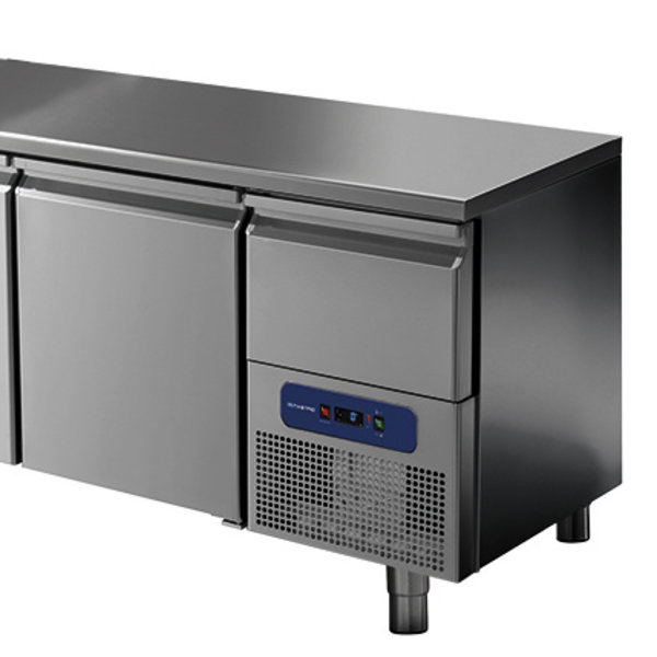 Koelwerkbank | 474L | 3 Deuren (1/1 GN) + 1 Lade | -2°C/+8°C | Geventileerd | 0.51kW | 1865x700x850(h)mm