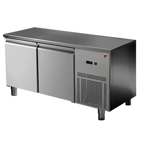 Koelwerkbank | 281L | 2 Deuren (1/1 GN) | -2°C/+8°C | Geventileerd | 0.46kW | 1400x700x850(h)mm