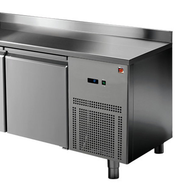 Koelwerkbank | 632L | 4 Deuren (1/1 GN) | 0°C/+8°C | Geventileerd | 0.56kW | Achteropstand | 2330x700x850/950(h)mm