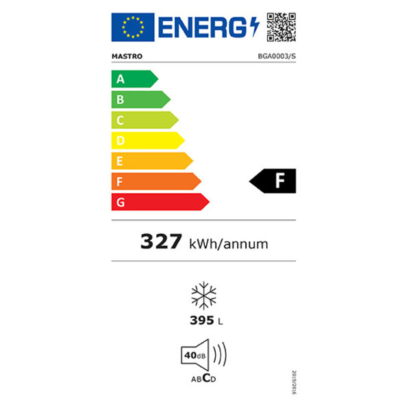 Vrieskist | 415L | Wit | 0°C/-24°C | Statisch | Klapdeksel | 1316x745x840(h)mm