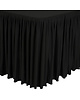 Gastronoble Tafelrok | Zwart | Polyester | Plissé-Plooi | 1820x750x730(h)mm 