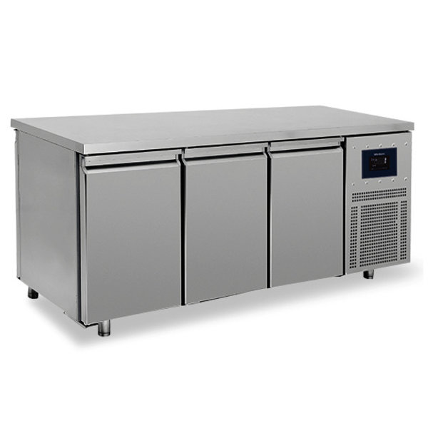 Doorgeef-Koelwerkbank | 474L | 2x 3 Deuren (1/1 GN) | -2°C/+8°C | Geventileerd | 0.23kW | Touchscreen + WiFi | 1865x700x850(h)mm