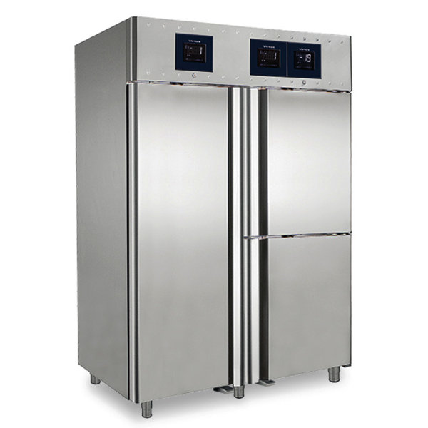 Koel-/Vrieskast | 700L + 2x 350L (2/1 GN) | RVS | -10°C/-22°C & 0°C/-5°C & -2°C/+8°C  | Geforceerd | 3 Zones (Apart Instelbaar) | Touchscreen + WiFi | 1400x810x2050(h)mm