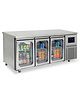 Virtus Doorgeef-Koelwerkbank | 474L | 2x 3 Glasdeuren (1/1 GN) | -2°C/+8°C | Geventileerd | 0.23kW | Touchscreen + WiFi | 1865x700x850(h)mm 