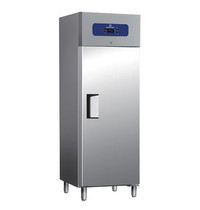 Mastro Viskoelkast | 400L | RVS | 0°C/-5°C | Geventileerd | 0.5kW | Incl. 5 Visbakken | 600x600x1950(h)mm