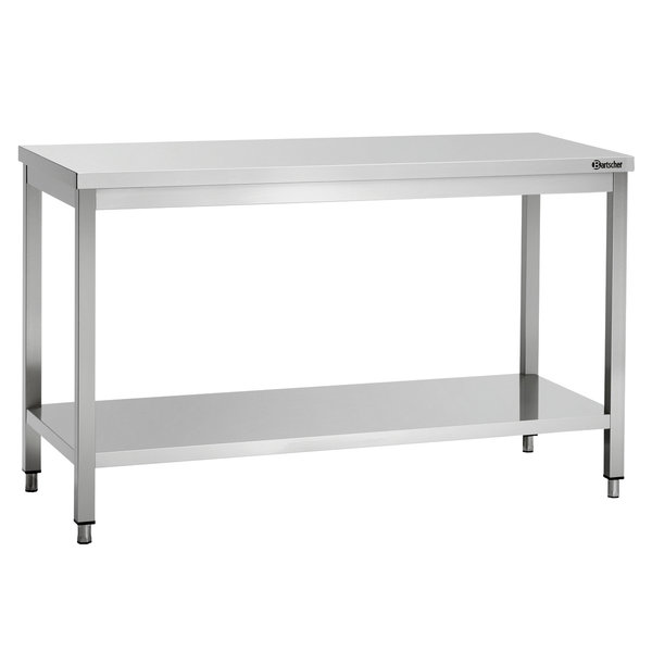 Werktafel RVS met onderschap | 700 mm diep | 850 mm hoog