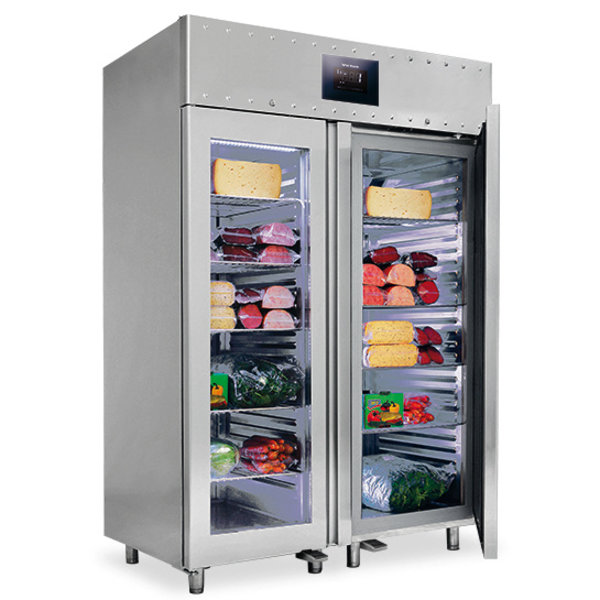 Koelkast | 1400L (2/1 GN) | RVS | -2°C/+8°C | Geventileerd | 0.35kW | Touchscreen + WiFi | 1400x810x2150(h)mm