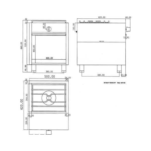 Hokker | Aardgas | 9kW | 500x626x660(h)mm