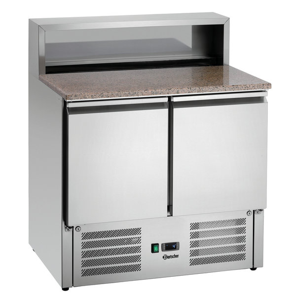 Pizzawerkbank | 260L | 2 Deuren (1/1 GN) | Boven 5x 1/6 GN | 0°C/+10°C | Geforceerd | 0.2kW | 900x700x1175(h)mm