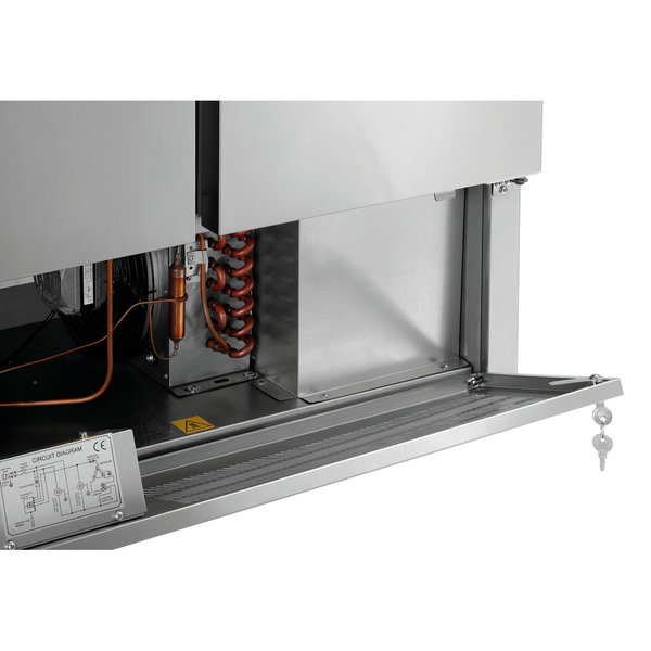 Pizzawerkbank | 260L | 2 Deuren (1/1 GN) | Boven 5x 1/6 GN | 0°C/+10°C | Geforceerd | 0.2kW | 900x700x1175(h)mm