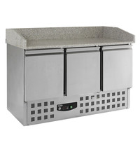 CombiSteel Pizzawerkbank | COMPACT LINE | 350L | 3 Deuren (1/1 GN) | +2°C/+8°C | Statisch + Ventilator | 1400x700x1020(h)mm