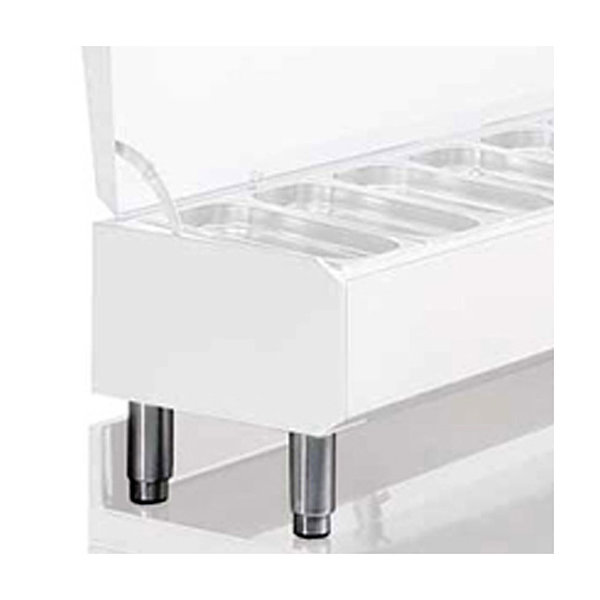 Potenset | Diamond Opzetkoelvitrines 1/3 GN | RVS | 4 Poten | 160-230(h)mm