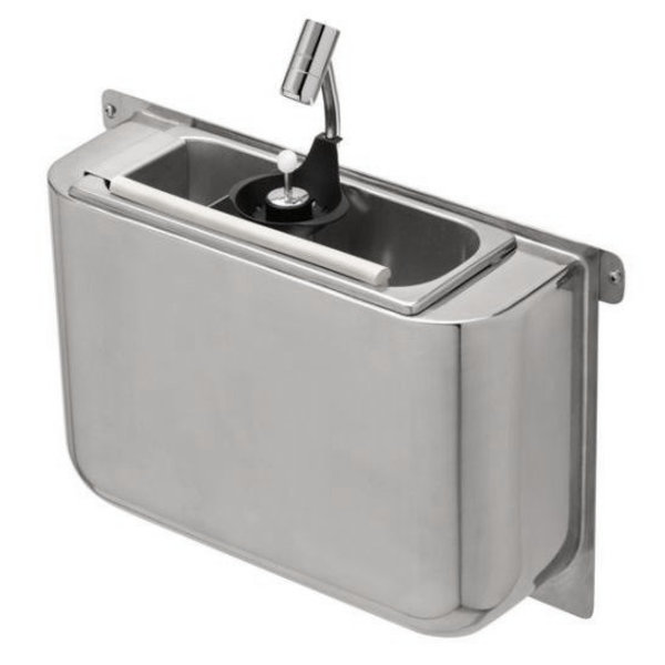 IJslepel Spoelbak | RVS | Wateraansluiting | Incl. IJslepeldouche + Standpijp | 410x120x270(h)mm