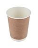 Vegware Koffiebekers | Dubbelwandig | Composteerbaar PLA/Papier | 340ml | 500 Stuks | Ø89x110mm 