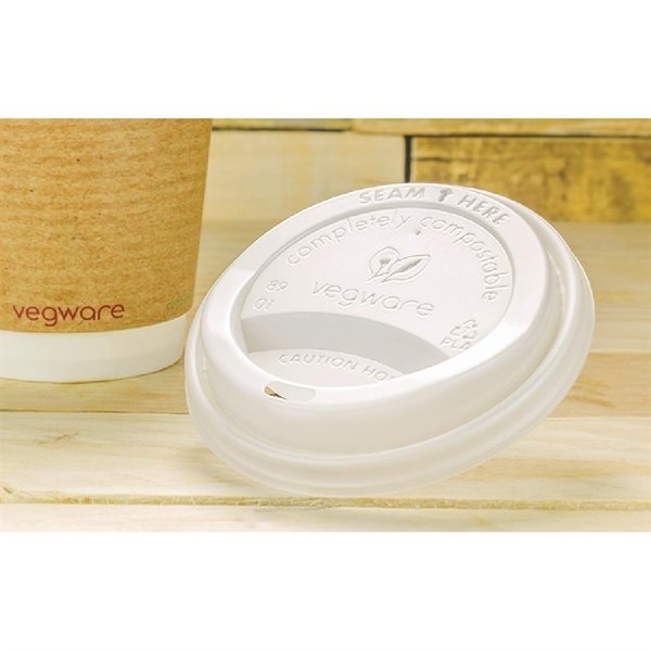 Deksels | Vegware Koffiebekers | Composteerbaar CPLA | 1000 Stuks | Ø89x15mm