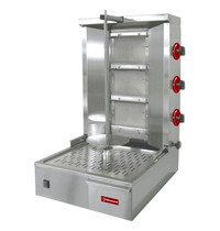 Diamond Donergrill | Gas (3 Branders) | Max. 35 kg | 580x660x870(h)mm